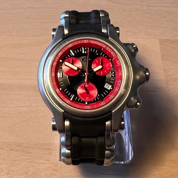 OAKLEY Watch - Holeshot 6-Hands - Honed/Red/Black - Picture 1 of 5